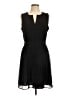 Halogen 100% Polyester Solid Black Cocktail Dress Size 12 - photo 1