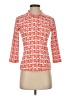 J. McLaughlin Houndstooth Orange 3/4 Sleeve Blouse Size XS - photo 1