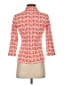 J. McLaughlin Houndstooth Orange 3/4 Sleeve Blouse Size XS - photo 2