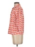 J. McLaughlin Houndstooth Orange 3/4 Sleeve Blouse Size XS - photo 5
