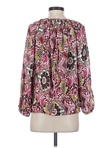 Trina Turk Long Sleeve Silk Top (view 2)
