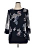 Phase Eight 100% Polyester Blue 3/4 Sleeve Blouse Size 14 - photo 1