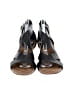 Sofft 100% Leather Black Wedges Size 8 - photo 2