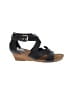 Sofft 100% Leather Black Wedges Size 8 - photo 1
