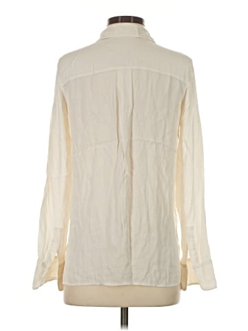 Vince. Long Sleeve Silk Top (view 2)