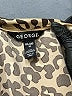 George Animal Print Gold Long Sleeve Blouse Size 20 - photo 7