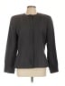 Linda Allard Ellen Tracy 100% Wool Stripes Gray Jacket Size 12 - photo 1