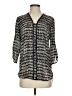 Dynamite 100% Polyester Black 3/4 Sleeve Blouse Size S - photo 1