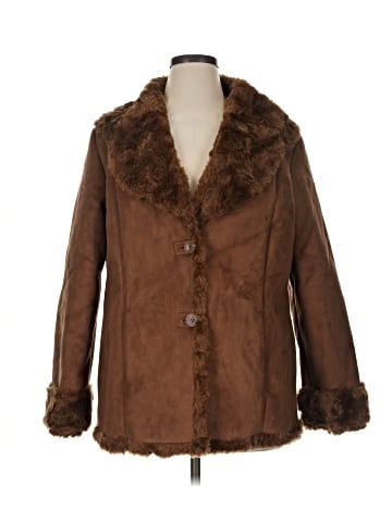 St. John's Bay Faux Fur Jacket (view 1)