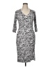 Pure Collection Animal Print Silver Cocktail Dress Size 14 - photo 1