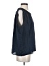 CAbi 100% Polyester Blue Sleeveless Blouse Size S - photo 4