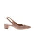 Via Spiga 100% Leather Tan Heels Size 7 - photo 1