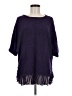 Relativity 100% Acrylic Purple Poncho Size M - photo 1