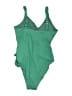 Nicole Miller Studio Solid Green One Piece Swimsuit Size L - photo 2