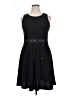 DKNY Solid Black Cocktail Dress Size XL - photo 1