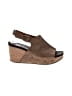 Volatile Brown Wedges Size 7 - photo 1