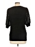 Mine 100% Acrylic Black Short Sleeve Top Size L - photo 2