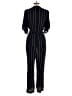 J.Crew 100% Viscose Stripes Black Jumpsuit Size 14 - photo 2