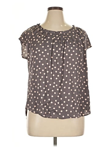 LC Lauren Conrad Short Sleeve Blouse (view 1)