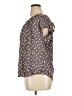 LC Lauren Conrad 100% Polyester Polka Dots Brown Short Sleeve Blouse Size XL - photo 5