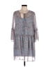 BCBGeneration Paisley Blue Casual Dress Size L - photo 1