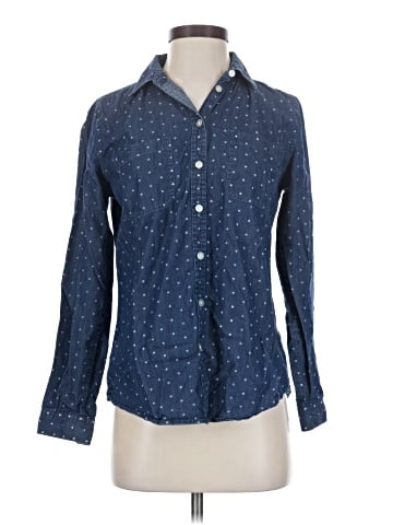 Ann Taylor LOFT Long Sleeve Button-Down Shirt (view 1)