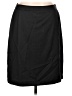 Faconnable 100% Wool Solid Black Wool Skirt Size 10 - photo 1
