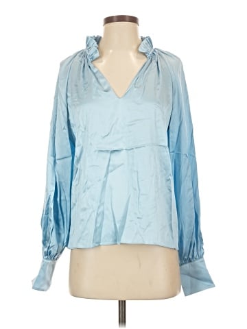 Ramy Brook Long Sleeve Silk Top (view 1)