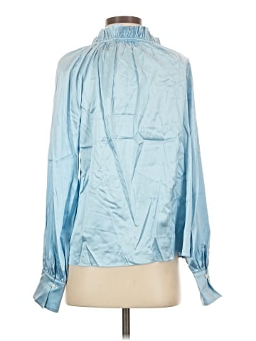 Ramy Brook Long Sleeve Silk Top (view 2)