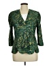 CB 100% Polyester Paisley Green Blazer Size 16 (petite) - photo 1
