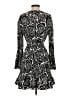 Milly 100% Polyester Print Black Cocktail Dress Size 4 - photo 2