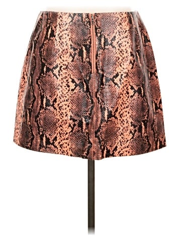 Alice + Olivia Faux Leather Skirt (view 2)