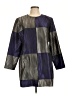 Black Label by Chico's 100% Polyester Blue Coat Size L - photo 1