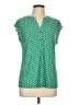 Anne Klein Polka Dots Green Short Sleeve Blouse Size L (estimated) - photo 1