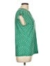 Anne Klein Polka Dots Green Short Sleeve Blouse Size L (estimated) - photo 4