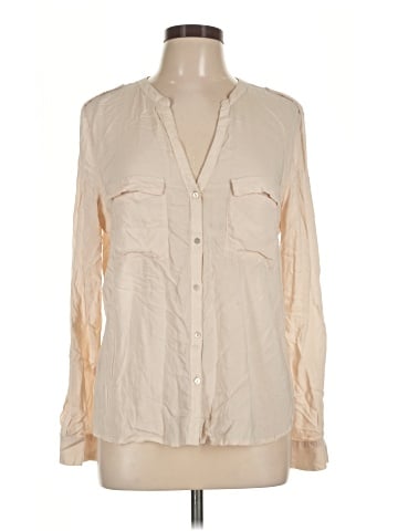 Zara Basic Long Sleeve Blouse (view 1)