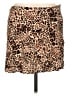 Primark 100% Viscose Animal Print Brown Casual Skirt Size 12 - photo 1