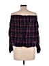 Unbranded 100% Rayon Red 3/4 Sleeve Blouse Size L - photo 2