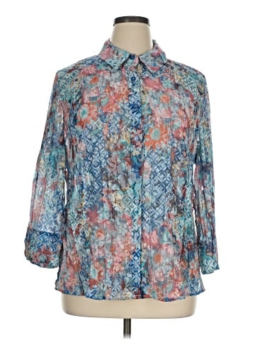 Draper's & Damon's 3/4 Sleeve Blouse (view 1)