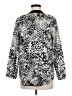 Calvin Klein 100% Polyester Animal Print Ivory Long Sleeve Blouse Size M - photo 2