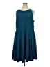 Torrid Solid Teal Casual Dress Size 5X Plus (5) - photo 1