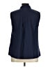 Ellos Blue Sleeveless Button-Down Shirt Size 16 - photo 2