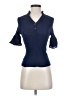 E&M Collection Blue Short Sleeve Blouse Size S - photo 1