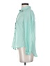 Mine 100% Polyester Teal Long Sleeve Blouse Size S - photo 5
