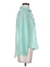 Mine 100% Polyester Teal Long Sleeve Blouse Size S - photo 4