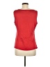 St. John Red Sleeveless Blouse Size M - photo 2