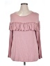 Evri Pink Long Sleeve T-Shirt Size 0X - photo 1