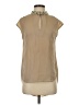 Bellatrix 100% Polyester Tan Short Sleeve Blouse Size XS - photo 1