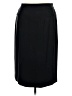 Due Per Due 100% Silk Solid Black Silk Skirt Size 14 - photo 1