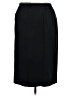 Due Per Due 100% Silk Solid Black Silk Skirt Size 14 - photo 2